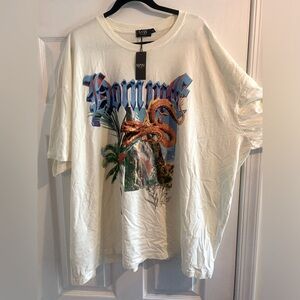 Boohoo Man white Homme Tshirt size 4XL New With Tags